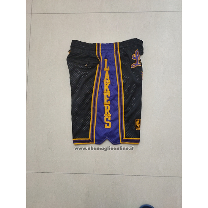 Pantaloncini Los Angeles Lakers Mitchell & Ness Just Don Nero